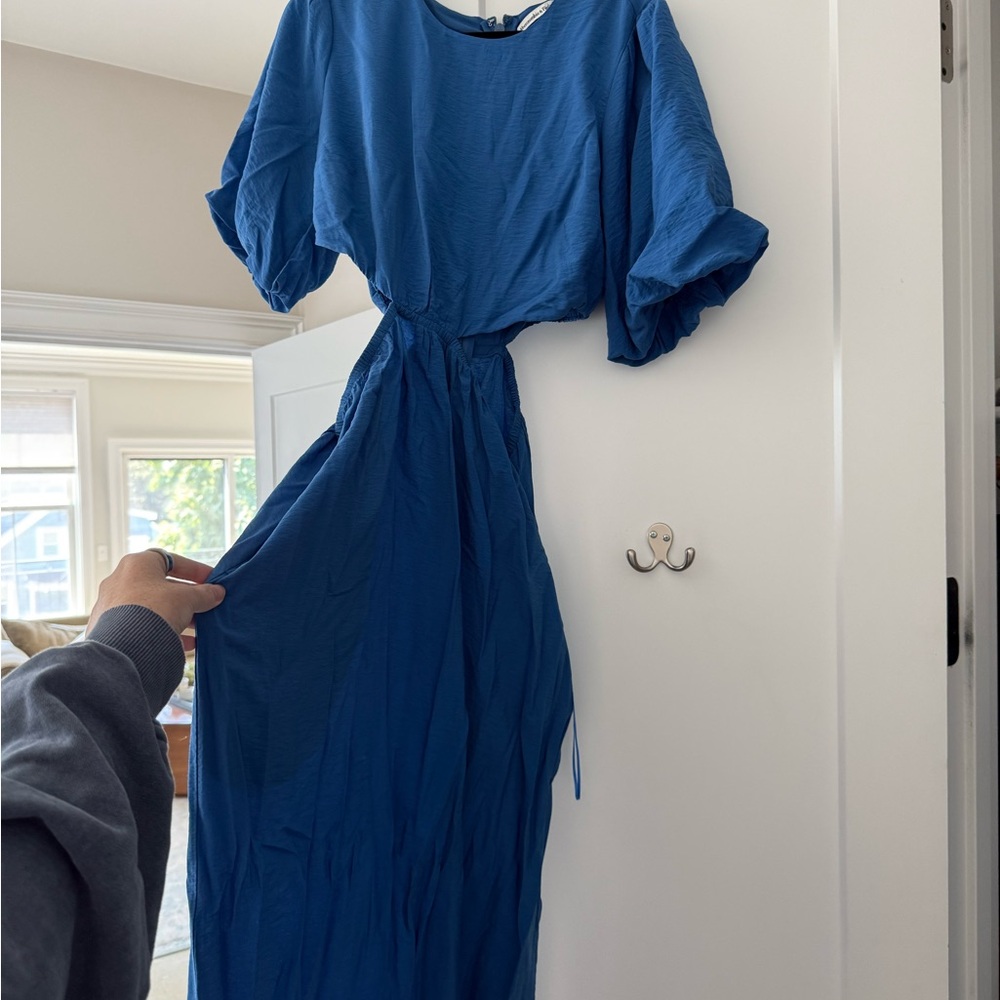 Abercrombie & Fitch Vibrant Blue Maxi Dress